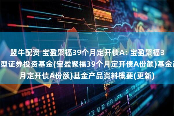 盟牛配资 宝盈聚福39个月定开债A: 宝盈聚福39个月定期开放债券型证券投资基金(宝盈聚福39个月定开债A份额)基金产品资料概要(更新)
